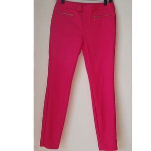 Pink Pants with Gold Zippers